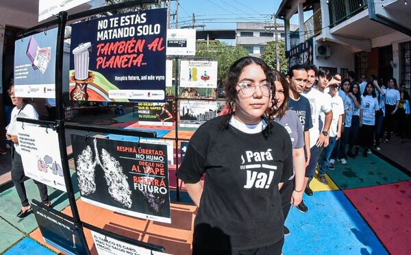 En el Día Mundial del Pulmón, alumnos presentan la muestra «Respira futuro ani nde výro»