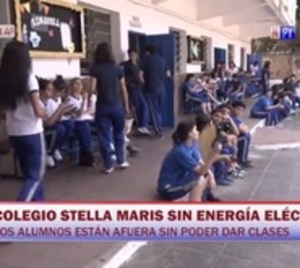 Corte de luz interrumpió clases en el colegio Stella Maris - Paraguay.com