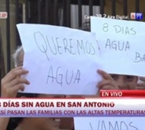 Barrio de San Antonio no tiene agua desde hace una semana - Paraguay.com
