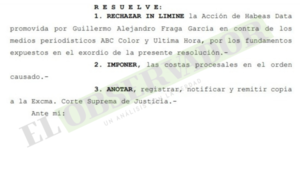 Rechazan hábeas data de uruguayo que solicitó eliminar publicaciones con su nombre