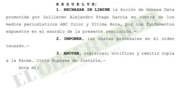 Rechazan hábeas data de uruguayo que solicitó eliminar publicaciones con su nombre