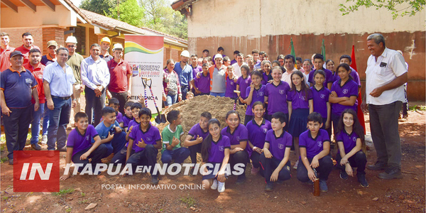 REALIZAN REPARACIÓN EN PABELLÓN DE LA ESCUELA SAN JOSÉ OBRERO KM 17 DE CARLOS A. LÓPEZ - Itapúa Noticias