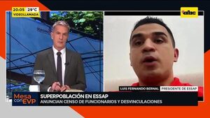 Sobrepoblación en Essap: Anuncian censo de funcionarios y desvinculaciones - Mesa de Periodistas - ABC Color