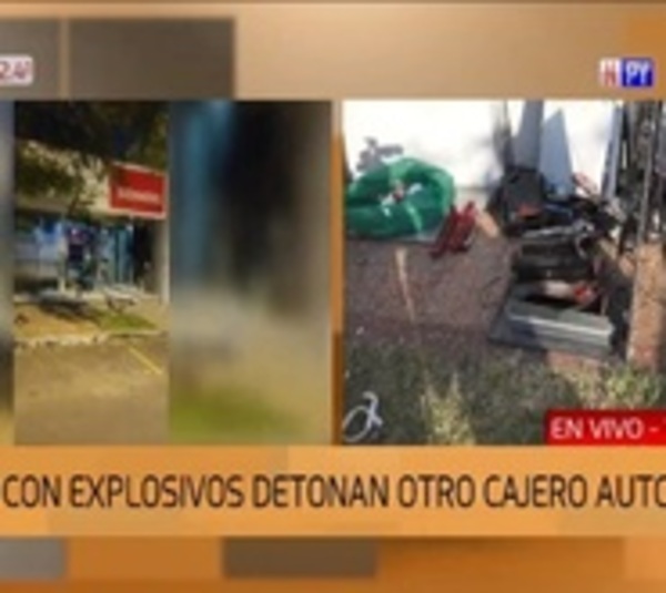 Robaron otro cajero automático con explosivos en Villa Morra - Paraguay.com