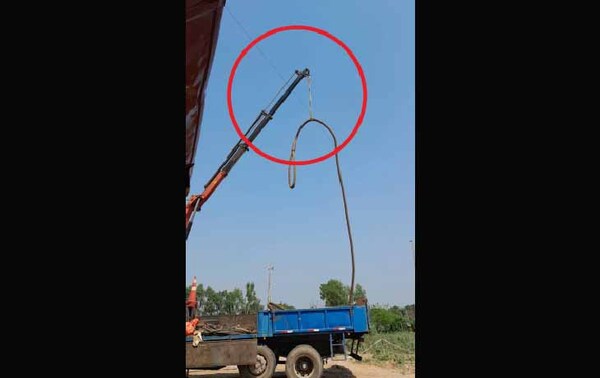 Grúa se enganchó a cable de alta tensión y chofer de 32 años murió electrocutado – Prensa 5