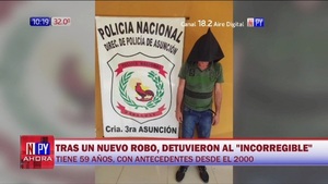 Policía arresta a supuesto malviviente "incorregible" - Noticias Paraguay