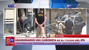 Vehículo de detonadores de cajero automático fue encontrado en IPS - Noticias Paraguay