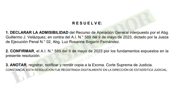 Cámara confirma que condenado por caso “Águila Negra” debe someterse a tratamiento psicológico