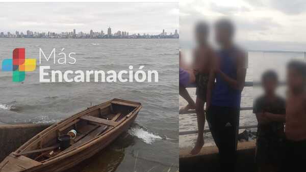 Pescadores encarnacenos salvan a niños argentinos que eran arrastrados por el Río Paraná