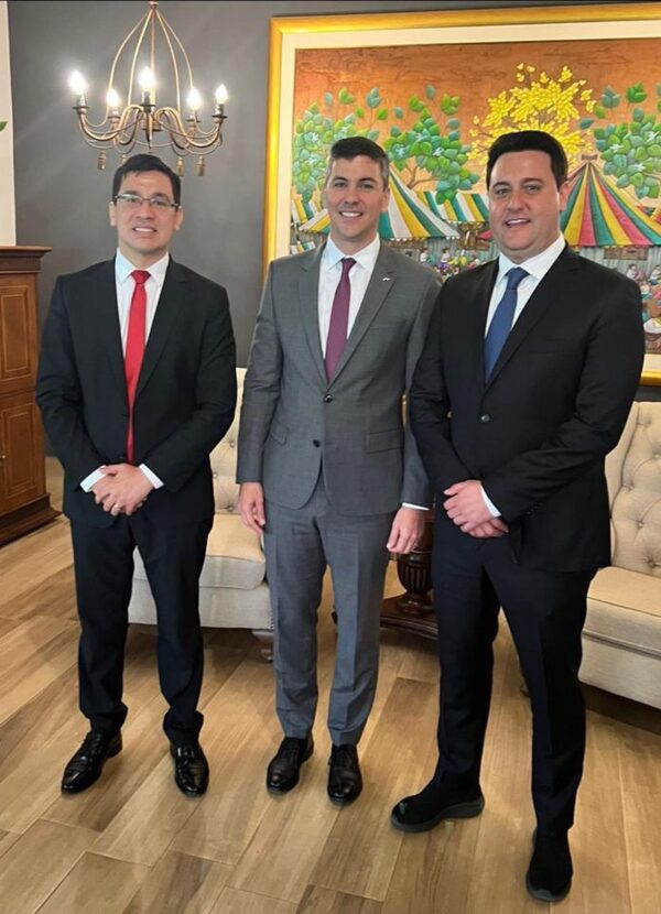 Peña recibió a los gobernadores de Alto Paraná, Paraguay y Paraná, Brasil - El Trueno