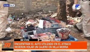 Hallan vehículo utilizado para robar un cajero | Telefuturo