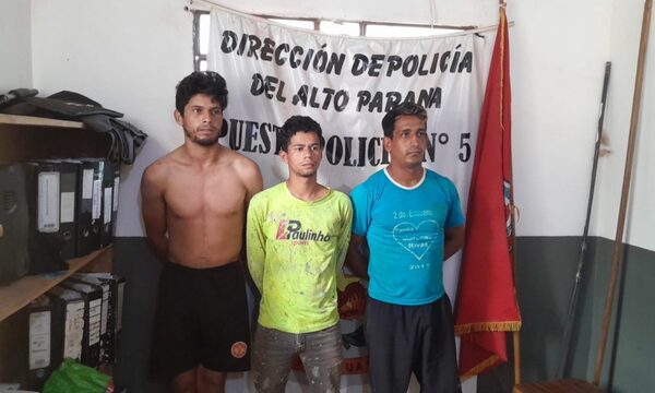 Capturan a tres motochorros tras violento asalto