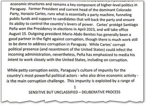 Plan anticorrupción de EE.UU. menciona acciones contra Cartes - Nacionales - ABC Color