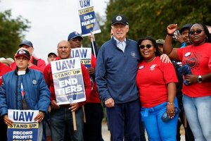 Joe Biden se convirtió en el primer presidente de EEUU en sumarse a una protesta sindical