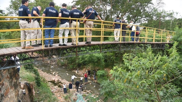 Policía presume que cuerpo hallado en arroyo de Lambaré es de un colombiano