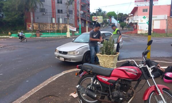 Tempranero accidente en Franco