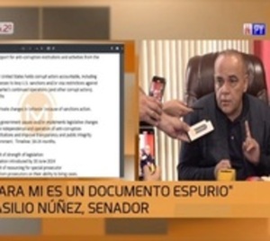 Documento anticorrupción de EEUU es "espurio", según Bachi Núñez - Paraguay.com