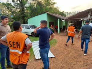Asisten a familias damnificadas por temporal en Guairá - Nacionales - ABC Color