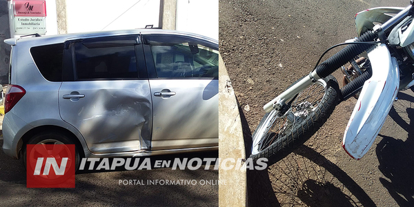 AGENTE DE LA PMT DE ENCARNACIÓN RESULTÓ TRAS COLISIÓN CON UN VEHÍCULO - Itapúa Noticias