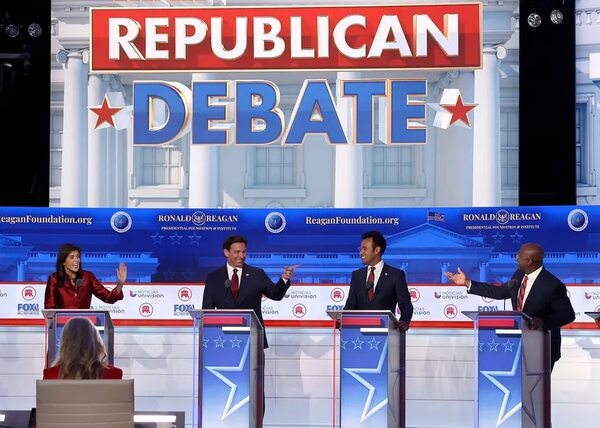 El segundo debate republicano de EEUU aúna críticas a Biden y reprocha a Trump su ausencia - Mundo - ABC Color