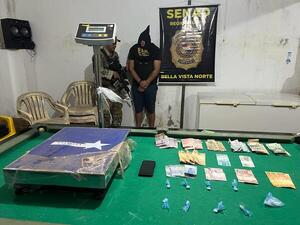 Dos detenidos con estupefacientes durante allanamientos en Bella Vista