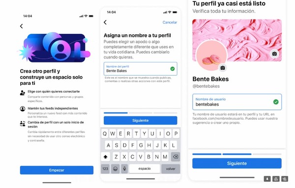 Facebook habilita la opción de crear varios perfiles personales - Megacadena