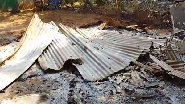 Adictos quemaron una casa ajena y machetearon en la cabeza a una joven