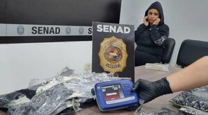 Gracias a can de la Senad detienen a chilena con maleta repleta de droga