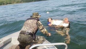 Tres personas fueron rescatadas del lago de Itaipu, lado brasilero - La Clave