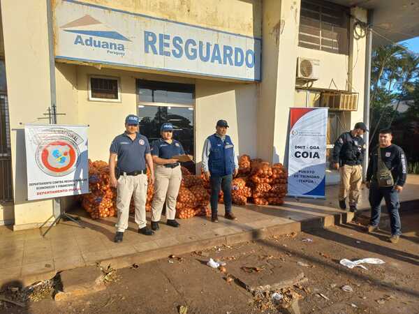 Incautan 2.000 kilogramos de cebollas de origen argentino en zona de La Placita