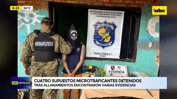 Video: cuatro supuestos microtraficantes detenidos - ABC Noticias - ABC Color