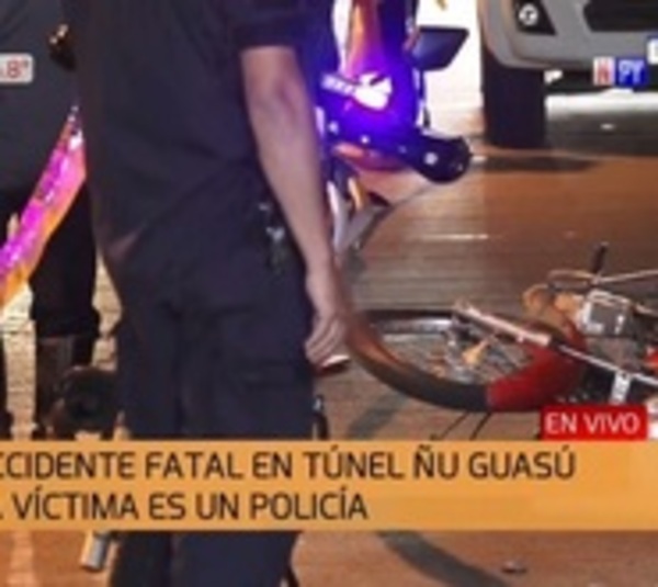 Policía fallece en accidente en el túnel de Ñu Guazú - Paraguay.com