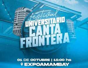 Festival Universitario “Canta Frontera” en la Expo Amambay