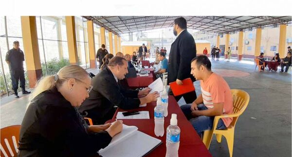 Jornada de trabajo en la Penitenciaría Regional de San Pedro del Ycuamandiyú