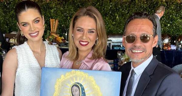 La Nación / Nadia y Marc recibieron imagen de la Virgen de Guadalupe bañada en oro