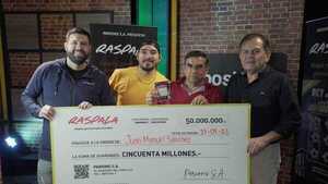 Compraron cartón por G. 5.000 y ganaron hasta G. 100 millones