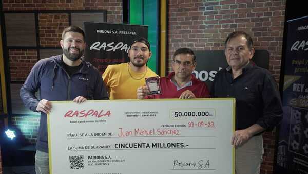 Compraron cartón por G. 5.000 y ganaron hasta G. 100 millones
