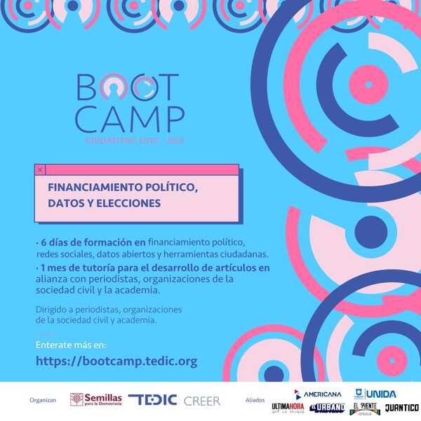 Bootcamp sobre financiamiento político y datos en Alto Paraná - La Clave