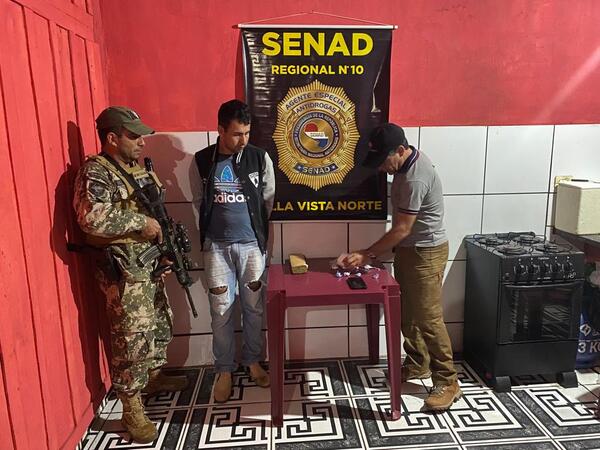 Allanamiento Antidrogas en Amambay Conduce a la Detención de Dos Individuos