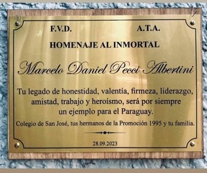 Homenajean al extinto fiscal Marcelo Pecci - ADN Digital
