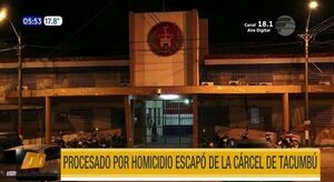 Policía procesado por homicidio escapó de Tacumbú | Telefuturo