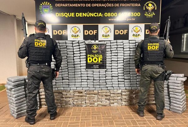 Brasil: La policía incauta casi una tonelada de cocaína y marihuana en Dourados
