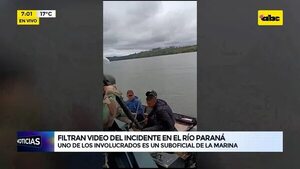 Video: Filtran video del incidente en el río Paraná - ABC Noticias - ABC Color
