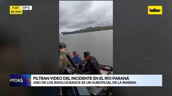 Video: Filtran video del incidente en el río Paraná - ABC Noticias - ABC Color