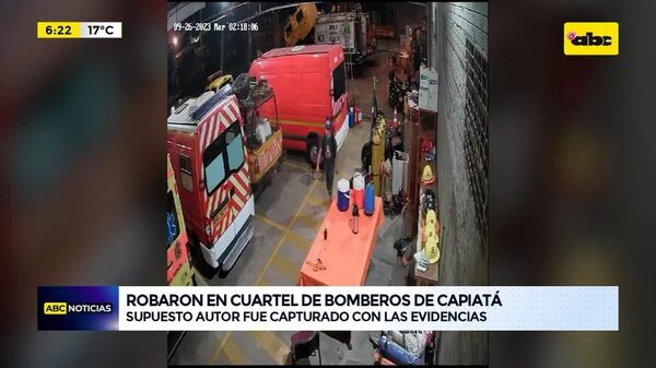 Video: Robaron en cuartel de bomberos de Capiatá - ABC Noticias - ABC Color