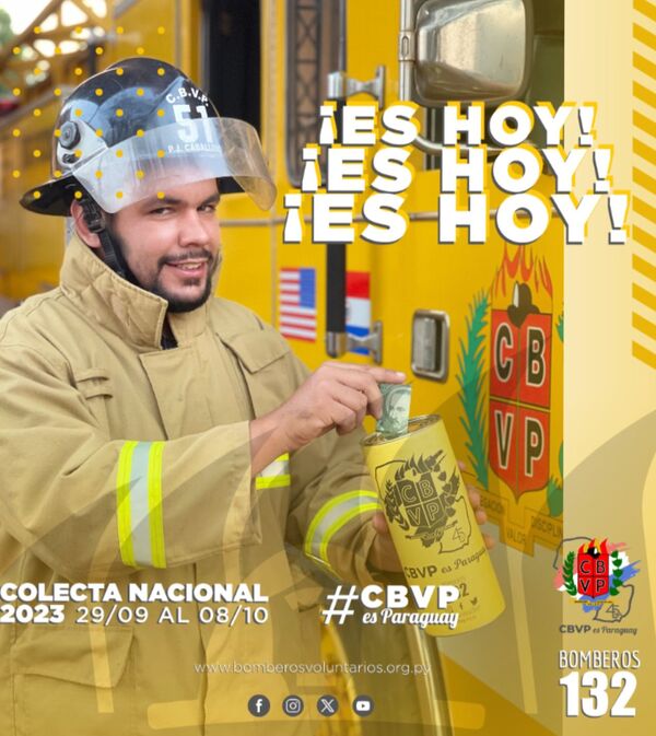 En marcha la colecta anual de los Bomberos Amarillos - Radio Imperio 106.7 FM