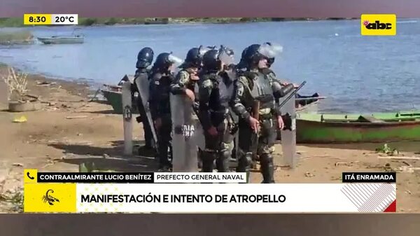 Video: Manifestación e intento de atropello - ABC Noticias - ABC Color