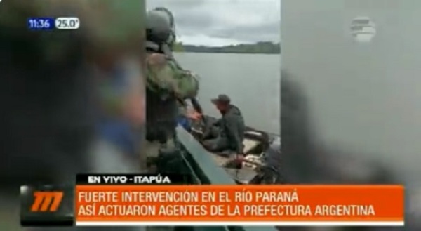 Video revela violenta intercepción de embarcación paraguaya en Argentina