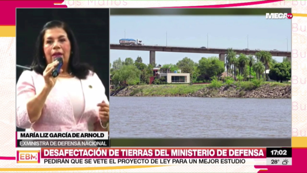 Exministra afirma que tierras del Ministerio de Defensa solo pueden ser usadas para la defensa nacional - Megacadena
