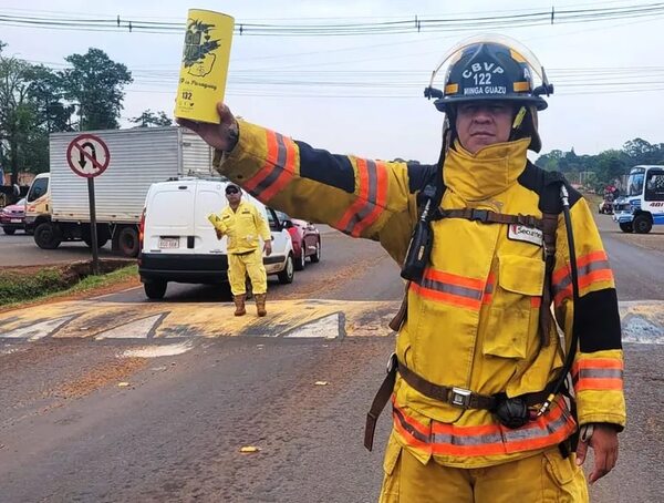 Bomberos voluntarios de Minga Guazú invitan a ser parte de la Colecta Nacional 2023 - ABC en el Este - ABC Color